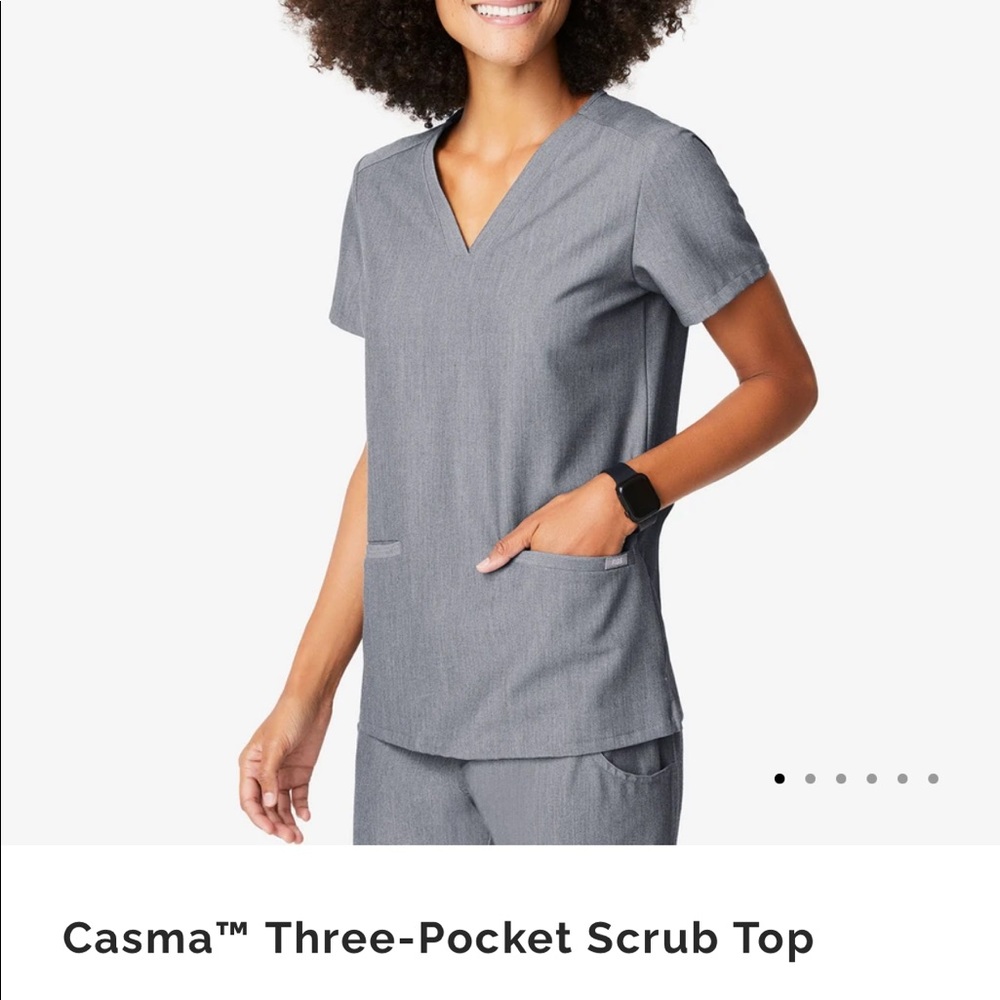 Figs Scrub Set in Graphite (XS)